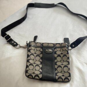 COACH Signature cross-body bag BLACK